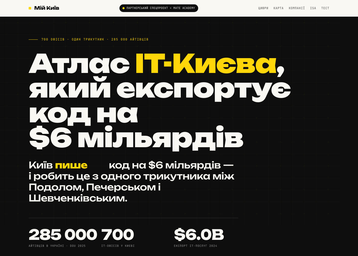 Mate Academy × Карта IT-Києва
