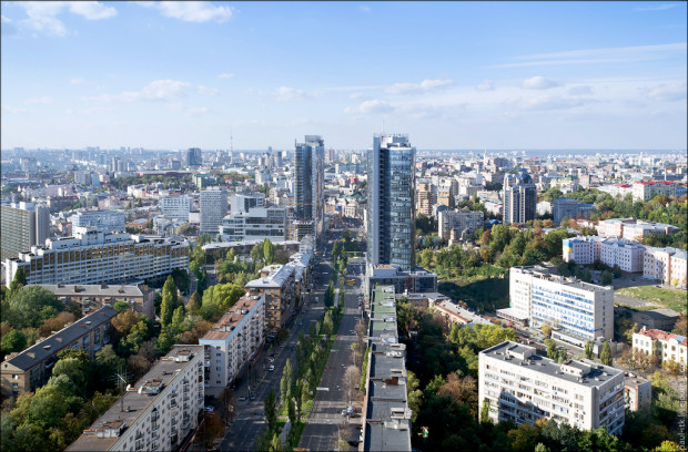 Киев фото с высоты