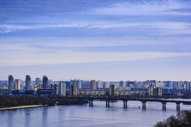 Киев, река Днепр, мост