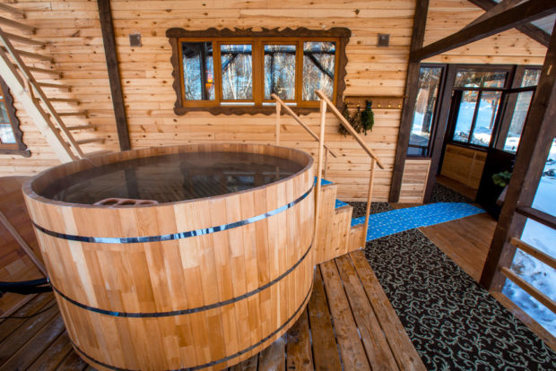 Русская баня с офуро