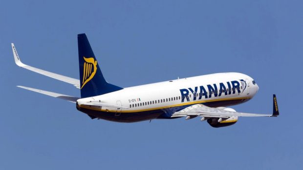 В воскресенье Ryanair выполнит шесть новых рейсов из Киева