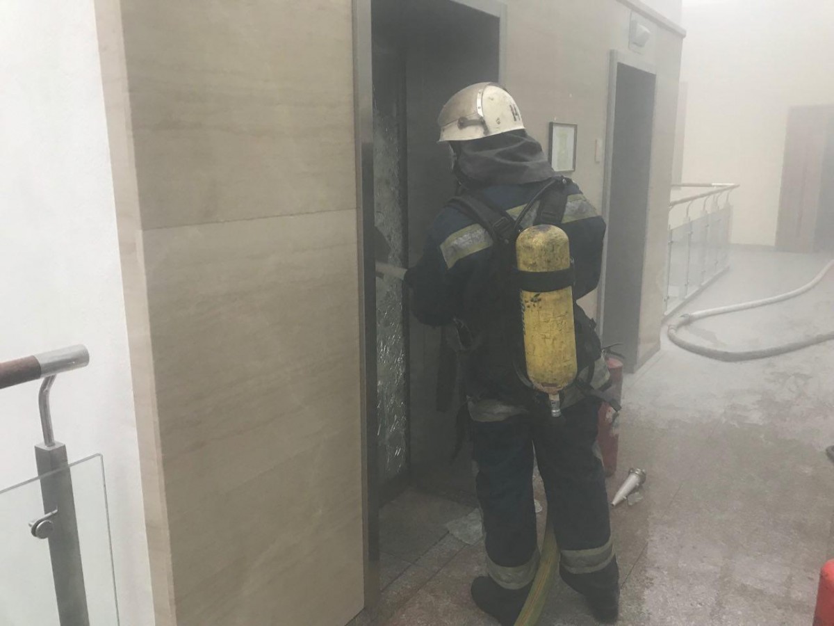 В здании Министерства финансов произошел пожар