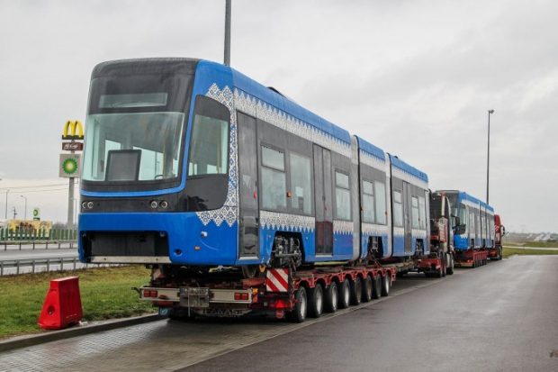 Киев получил новые польские трамваи