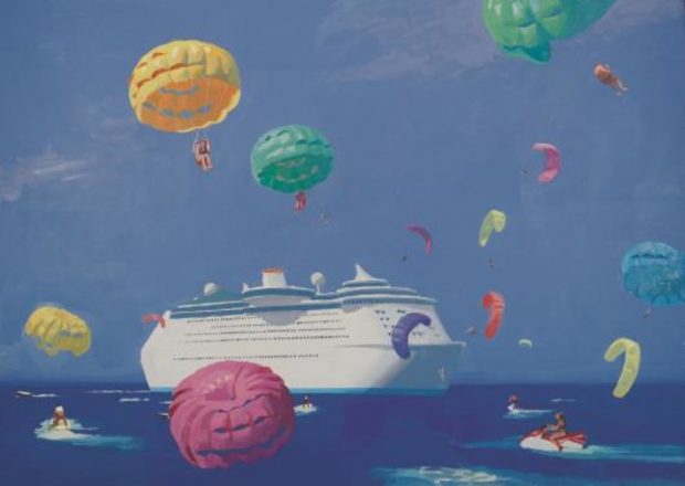 Картина "Битва на море" Максима Мамсикова