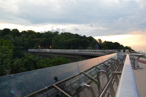 На открытии моста, Киев