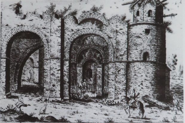 Руины Софийского собора в Киеве. Сер. XVII в.