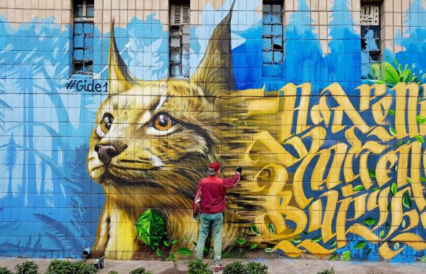 Мурал "Рысь"