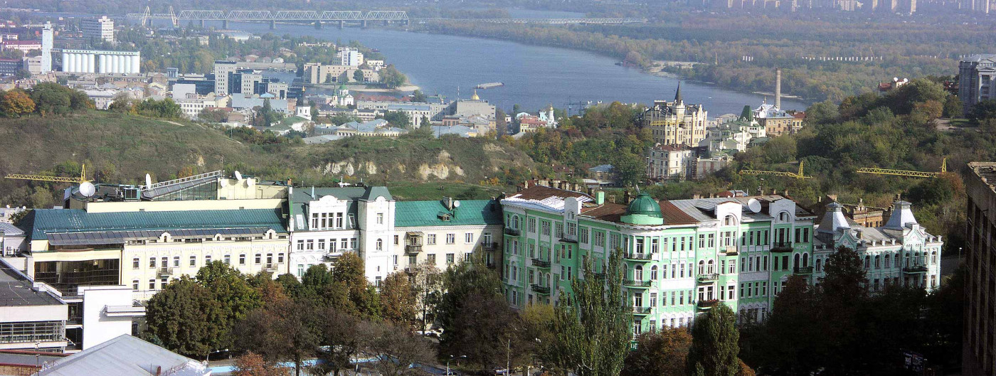 Вид на Киев с горы Уздыхальницы