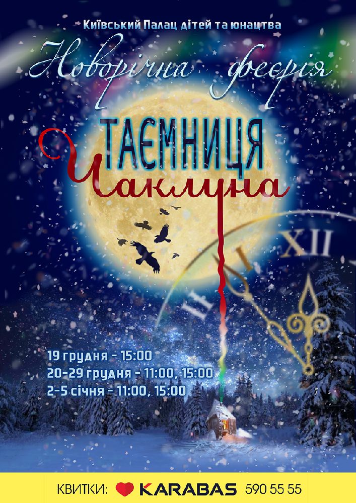 Новорічна феєрія «Таємниця чаклуна» Киев