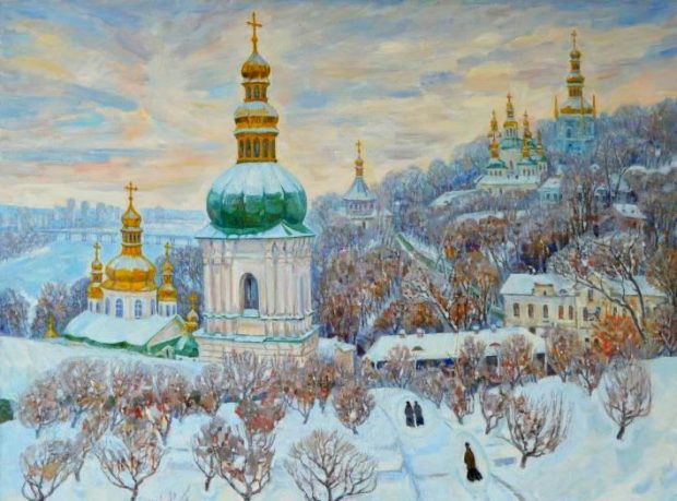 Кириленко-Баранникова Киево-Печерская лавра зимой