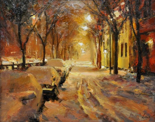 Елена Леус. Киев. Зимний вечер