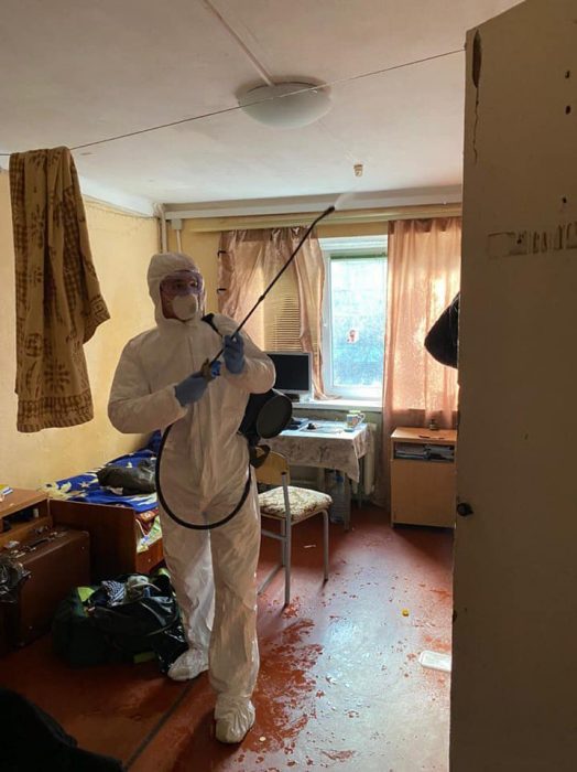 В общежитии Киева провели дезинфекцию из-за подозрения на коронавирус