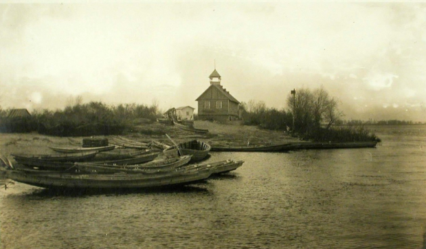 Лодки на Оболони XIX век