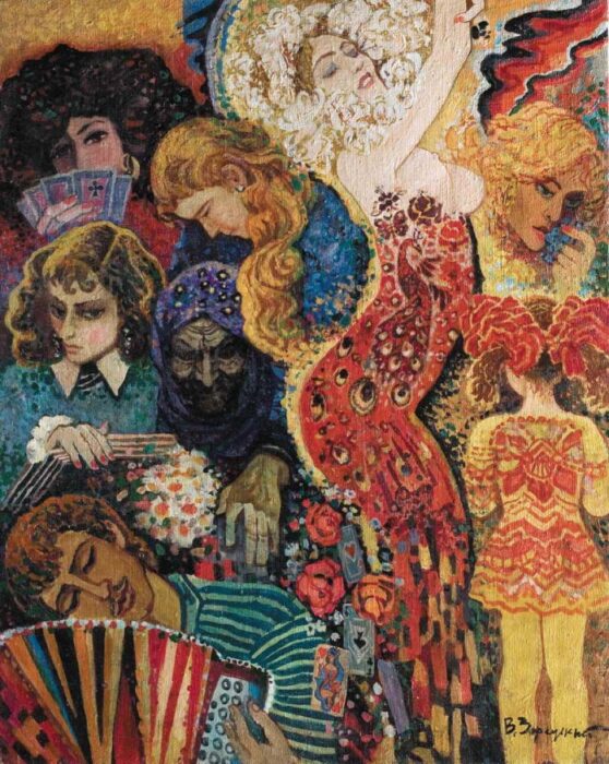 Віктор Зарецький "В автобусі", 1989