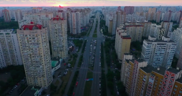 Киев с высоты птичьего полета: Позняки