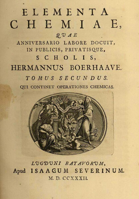 «Elementa chemiae» Германа Бургаве