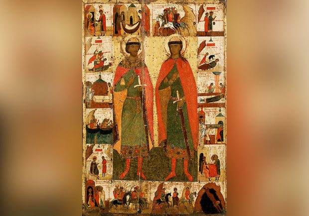 Борис и Глеб с житием