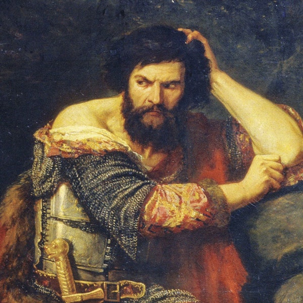 Святополк Окаянный. Картина В. Шереметьева 1867 год. Источник Луганский областной художественный музей