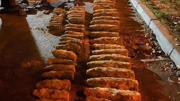 Обнаруженные после войны боеприпасы