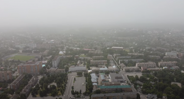 Киев накрыла пылевая буря