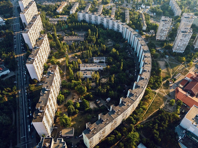 Полукруглый дом "Китайская стена", Днепровскиий район