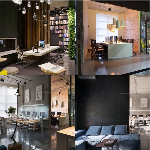 Офіс дизайнерської майстерні Sergey Makhno Architects в Києві


