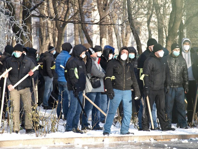 Полиция задержала группу людей, которые планировали устроить беспорядки в центре Киева и других областях Украины