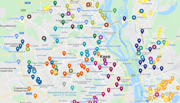 карта зоомагазинів