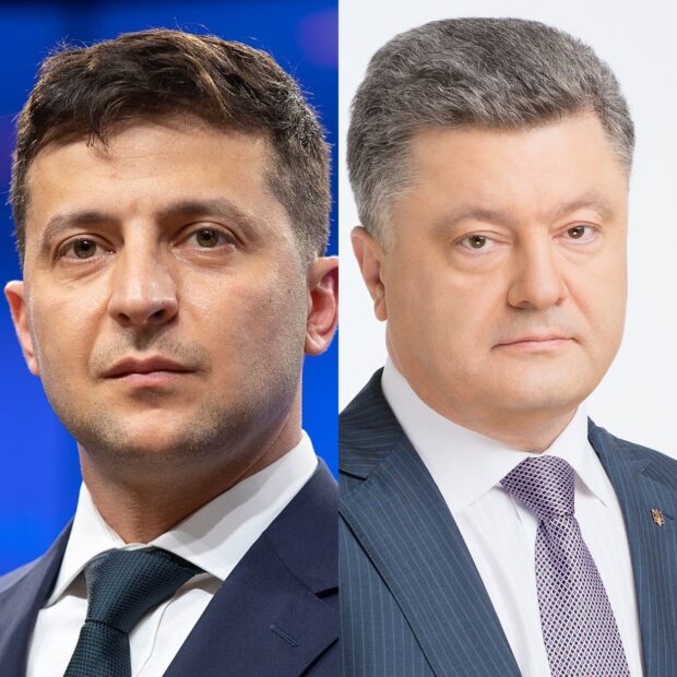 Володимир Зеленський, Петро Порошенко