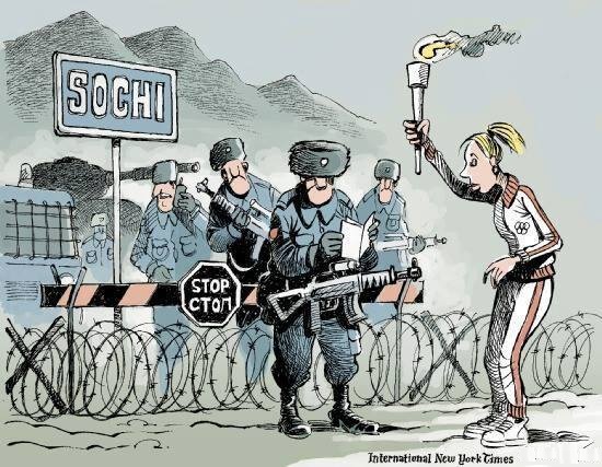 Карикатура "Олімпіада в Сочі"