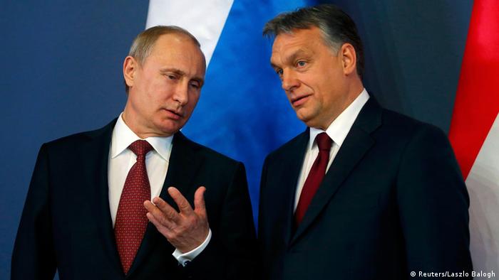 володимир путін і Віктор Орбан