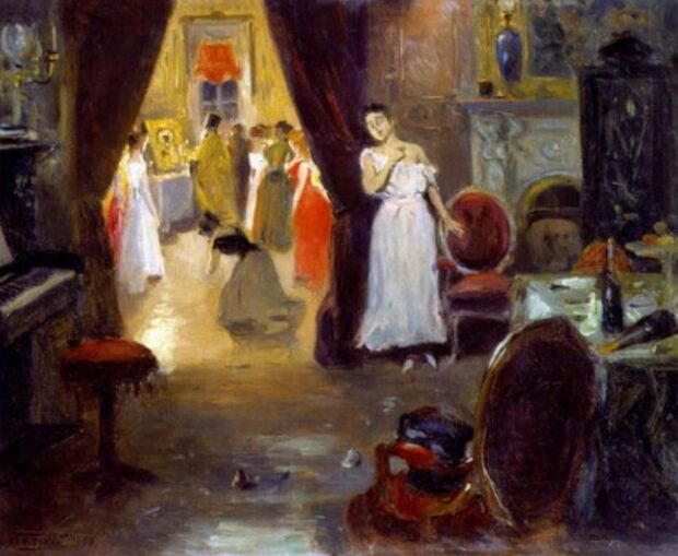 Освячення публічного дому. В. Маковський