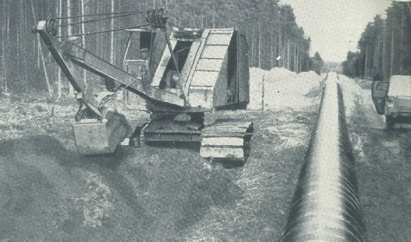 Будівництво газопроводу "Дашава-Мінськ"