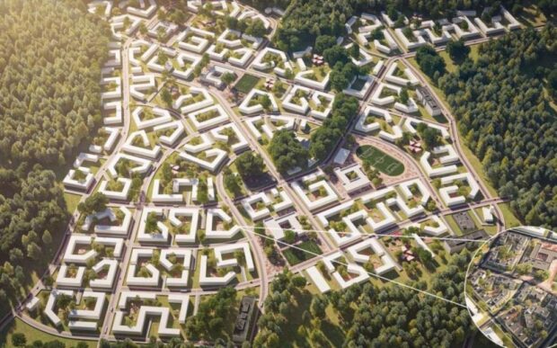 Приватне місто, яке планують побудувати під Києвом / Фото: kbd.estate
