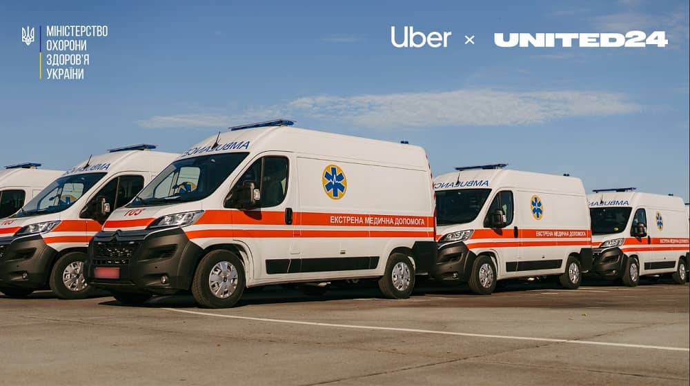 UNITED24 у партнерстві З UBER запускають міжнародну фандрейзингову кампанію на реанімобілі