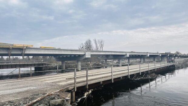 На Київщині відбудовують три мости на трасі Київ — Іванків — Овруч