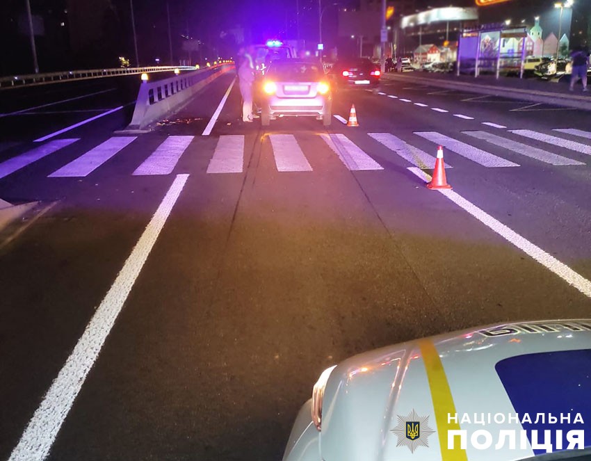 У Києві затримали п’яного кермувальника Шевроле, який збив жінку на переході