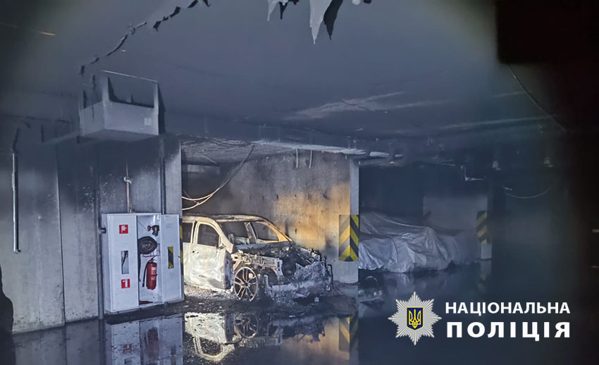У Києві затримали чоловіка, який підпалив Mercedes-Benz у паркінгу елітного ЖК
