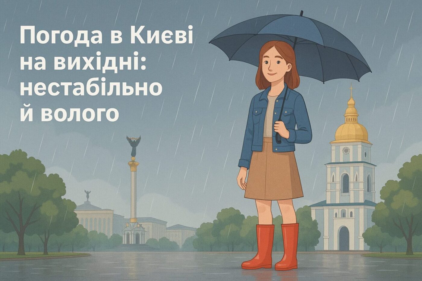 Погода в Києві на вихідні: нестабільно й волого