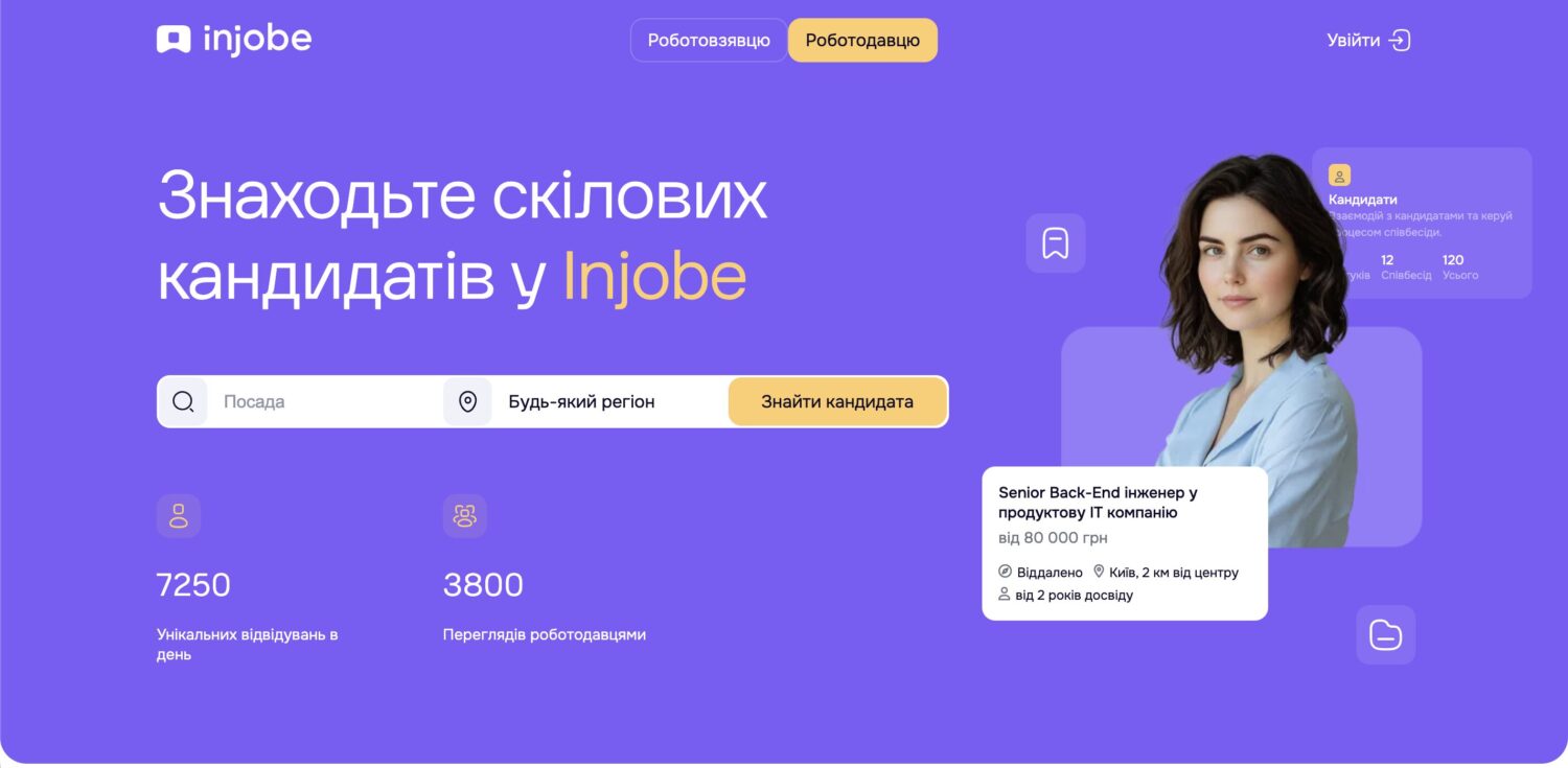 injobe: пошук дистанційної роботи