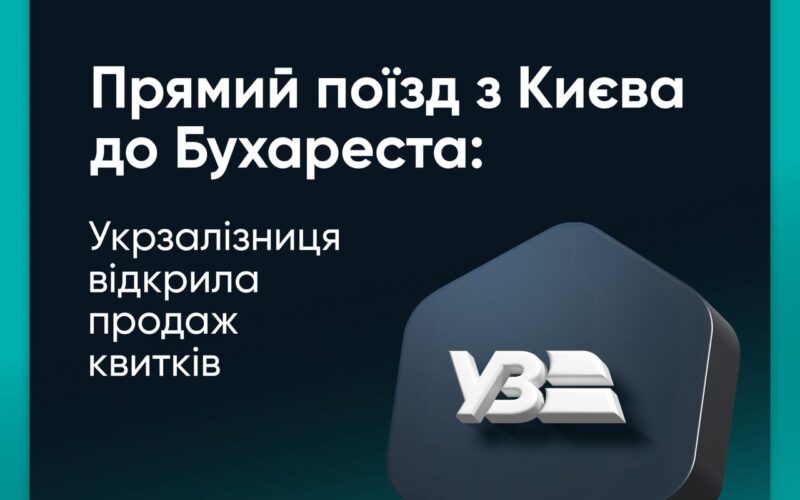 З Києва до Бухареста запускають щоденний поїзд: перший рейс вже 10 жовтня