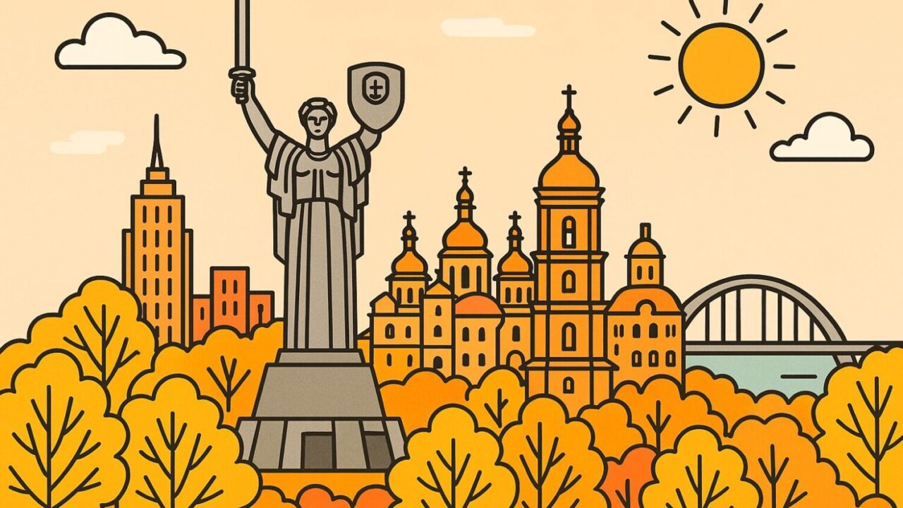 Сильний дощ та до +13°С: детальний прогноз погоди у Києві на 25 жовтня