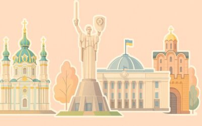 ілюстрації київ, колаж києва