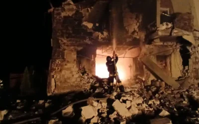 Атака дронів на Київщину: Борисполь, постраждала жінка, пожежа