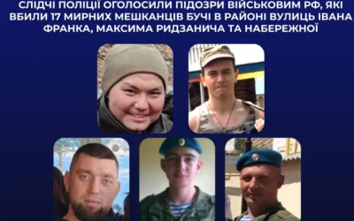Поліція встановила п'ятьох російських солдатів, які вбили 17 мирних у Бучі