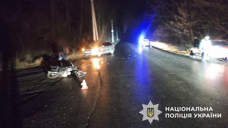 На Київщині внаслідок ДТП постраждав неповнолітній мотоцикліст