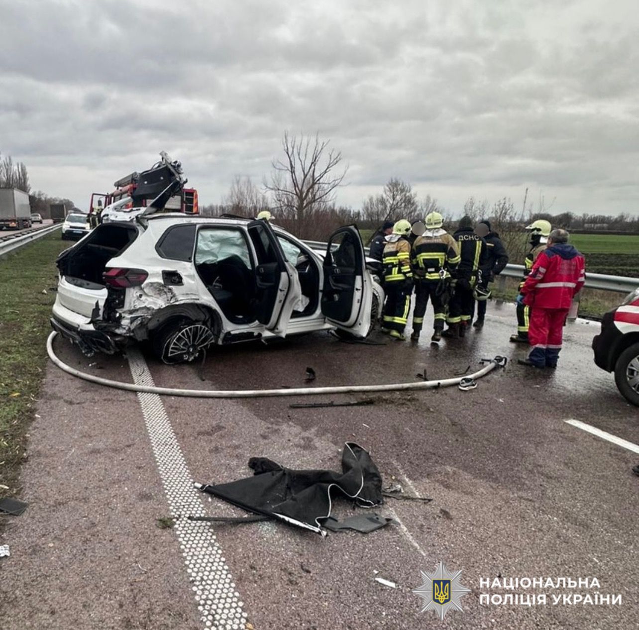 Смертельна ДТП на Київщині: BMW X5 перекинувся, двоє загиблих