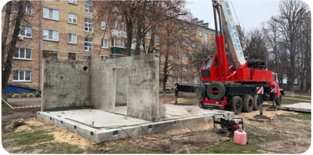 Модульні укриття у Борисполі: три нові захисні споруди для безпеки мешканців