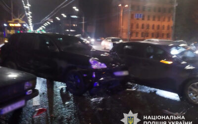 П’яний водій Porsche влаштував ДТП та стрілянину у Солом’янському районі Києва (фото)