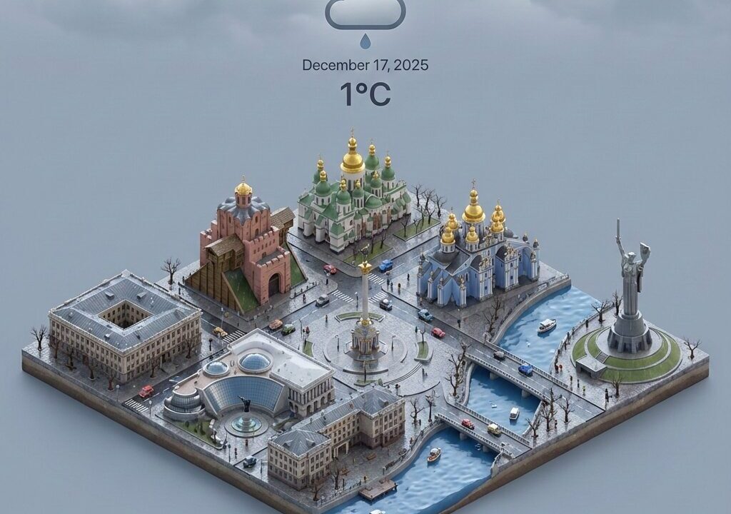 Прогноз погоди у Києві на 17 грудня: без опадів та до +3°С